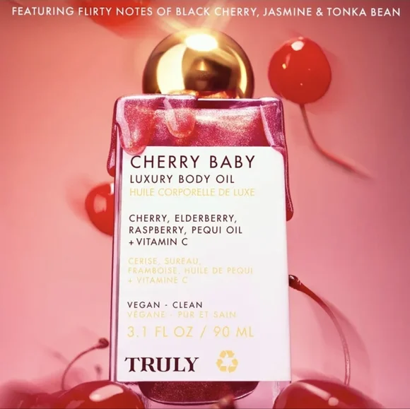 π Truly Cherry Baby Luxury Body Oil - Picture 1 of 14